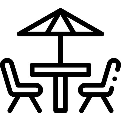 amplio jardín